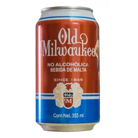 Cerveza Old Milwaukee Sin Alcohol 355ml