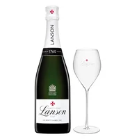 Champagne Lanson 1760 Le White Label Sec 750 ml C/Copa