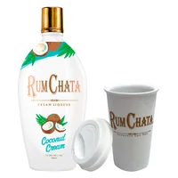Crema de Licor RumChata Coconut Cream 750 ml con Vaso Cerámica