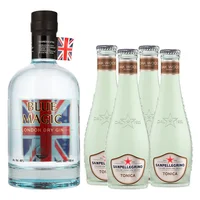 Ginebra Blue Magic 700 ml C/4 Agua Tonica