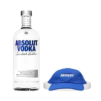 KIT VODKA ABSOLUT BLUE 750ML + GORRA