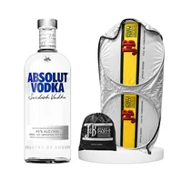 KIT VODKA ABSOLUT BLUE 750ML + PARASOL