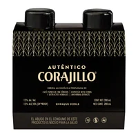 LICOR AUTENTICO CORAJILLO CON 2 PIEZAS 200ML
