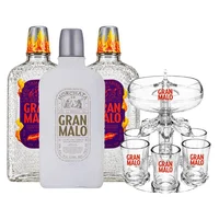 Licor Con Tequila Gran Malo Tamar Flamin 750 ml 2Bot+Horchata+Pulpo