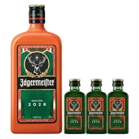 Licor Jagermeister 56 Edic Naranja 700 ml C/3Bt 20 ml