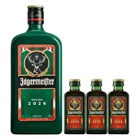 Licor Jagermeister 56 Edic Verde 700 ml C/3Bt 20 ml