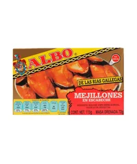 MEJILLONES EN ESCABECHE ALBO 115GRS