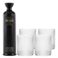 Mezcal Contraluz 11:11 Rep 100% 700 ml C/ 4 Vasos