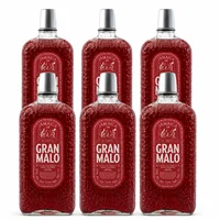 Pack 6 Licor De Tequila Gran Malo Jamaica 750ml