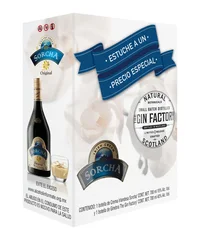 Pack Licor Sorcha 700 ml + Ginebra Factory 700 ml
