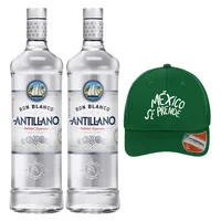 Ron Antillano Blanco 1L C/Gorra Antillano