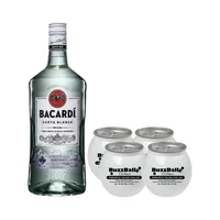 Ron Bacardi Blanco 1750 ml. + 4 Bebida BuzzBallz Pineapple Colada 187 ml.