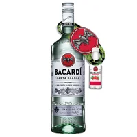 Ron Bacardí Blanco 980 ml con Mini Bacardí Raspberry 50 ml