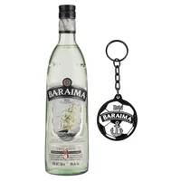 Ron Baraima Platino 3 Años 750 ml con Llavero Metálico Baraima