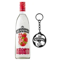 Ron Baraima Raspberry 750 ml con Llavero Metálico Baraima