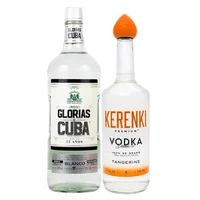Ron Glorias De Cuba Bco 1.75L C/Vodka Kerenki Premium Tangerine 1L