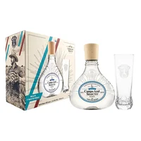 Tequila Campo Azul Selecto Blanco 100% 750 ml C/Vaso