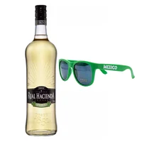 Tequila Real Hacienda Rep 100% 700 ml C/Lentes