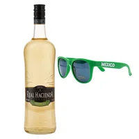 Tequila Real Hacienda Rep 100% 940 ml C/Lentes