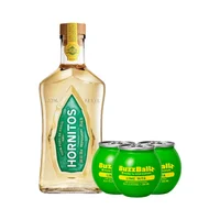 Tequila Sauza Hornitos Reposado 700 ml. + 3 Bebida BuzzBallz Lime Rita 200 ml.