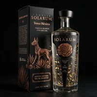 Tequila Solarum Blanco C/ Oro 24k Ed. Día de Muertos 750 Ml