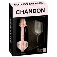 VINO ESPUMOSO CHANDON ROSE 750ML + COPA
