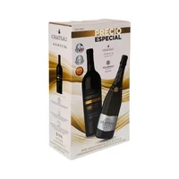 Vino Tinto Chateau Domecq 750 ml. + Vino Espumoso Cava Vilarnau Semi Seco 750 ml.