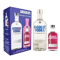 Vodka Absolut Azul 750 ml + Raspberri 200 ml