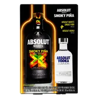 Vodka Absolut Smocky Piña 700ml + Vodka Absolut 200ml