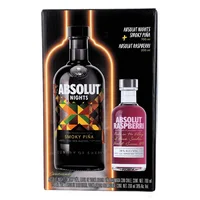 Vodka Absolut Smoky Piña 700ml + Absolut Raspberri 200ml