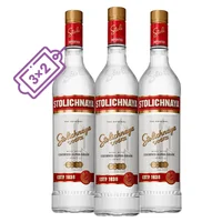 Vodka Stolichnaya (3X2) 750 ml