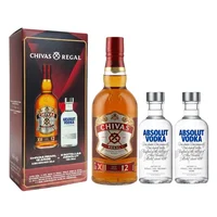 Whisky Chivas Regal 12 Años 750 ml C/2 Absolut 200 ml