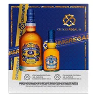 Whisky Chivas Regal 18 años 750 ml + Chivas Regal 12 200ml