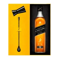 Whisky Johnnie Walker Black Label 750 Ml Con Estuche Mixer