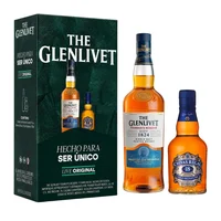 Whisky The Glenlivet Founders Rsv 700 ml  C/Chivas 18 200 ml