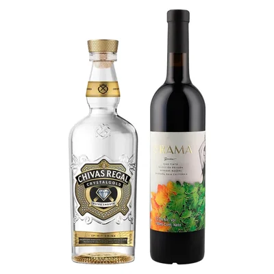 Bebida Espirituosa Chivas Crystalgold 700 ml C/Vino Tinto En Rama 750 ml