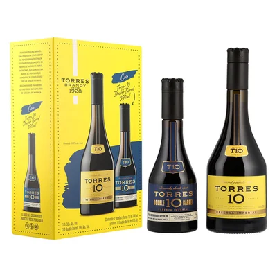 Brandy Torres 10 700 ml con Double Barrel 350 ml