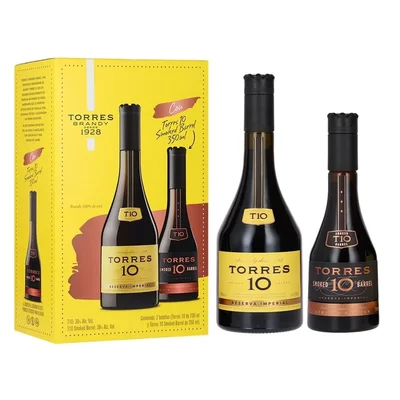 Brandy Torres 10 700 ml con Smoked Barrel 350 ml
