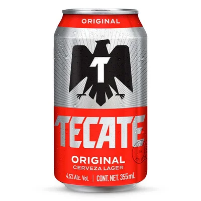 Cerveza Clara Tecate Original 12 Latas de 355ml c/u