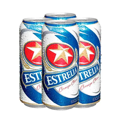 Cerveza Estrella 4 Latones 473ml
