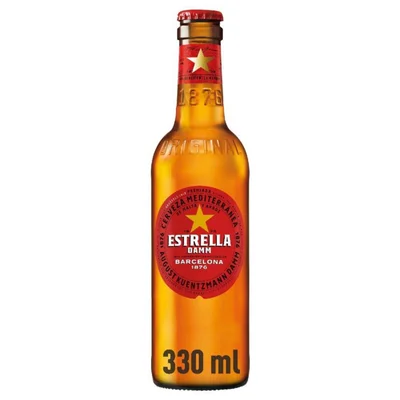 Cerveza Estrella Damm 330 ml Botella
