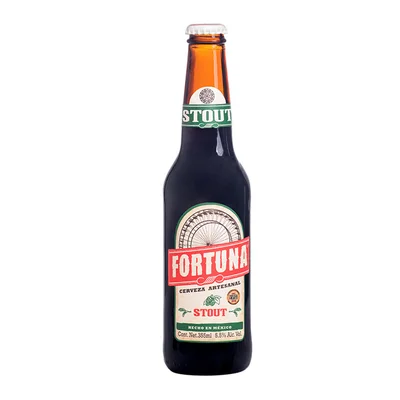 CERVEZA FORTUNA STOUT BOTELLA 355ML