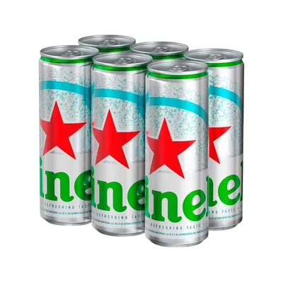 Cerveza Heineken Silver Lata 6 Pack 355 ml
