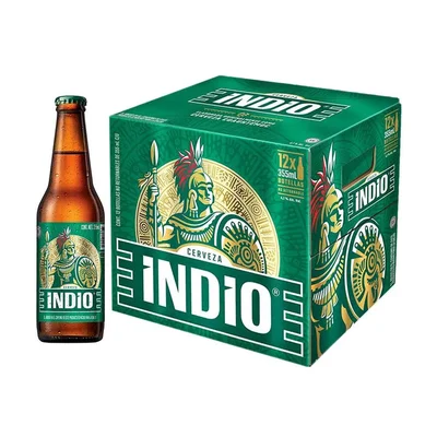 CERVEZA INDIO 12-PACK BOTELLA 355ML