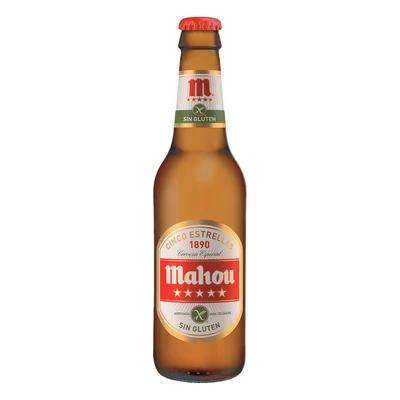 Cerveza Mahou Sin Gluten Cinco Estrella 330ml