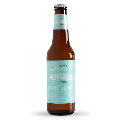 CERVEZA MINERVA LAGER LIGHT 355ML