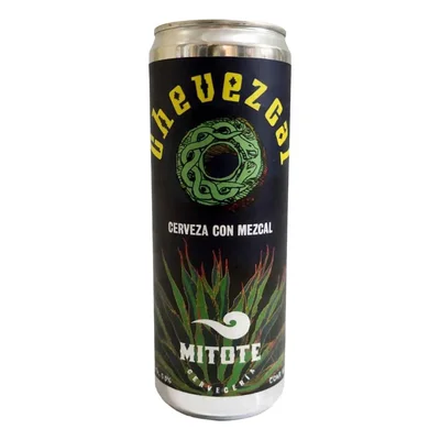 Cerveza Mitote Golden con Mezcal 355ml