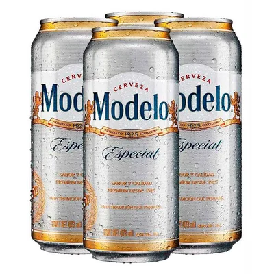 Cerveza Modelo Especial 4 Latas de 473ml c/u