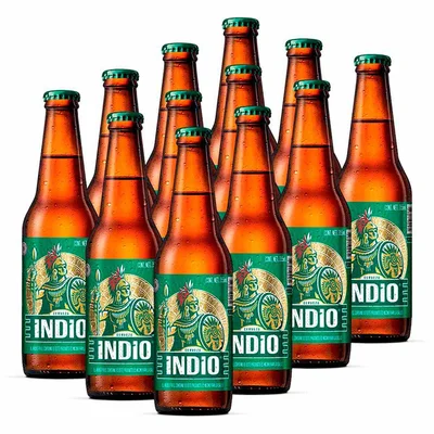 Cerveza Oscura Indio 12 Botellas de 355 ml