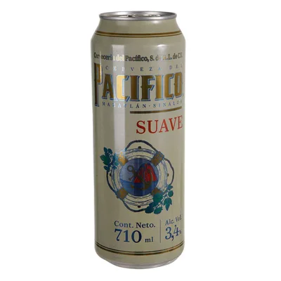 Cerveza Pacifico Suave Lata 710 ml